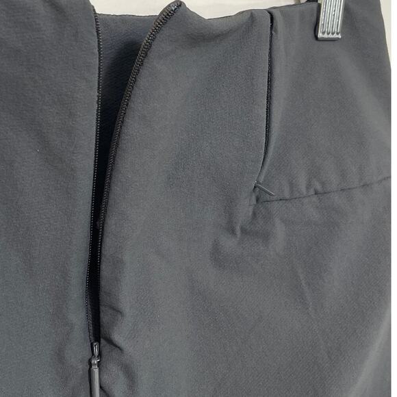 Athleta Women's Size 6 Wander Slim Green Stretch Back Zip Activewear Pants - Picture 4 of 5